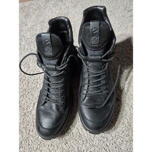 Ecco Exostrike Hydromax Mid Hiking Boots Mens size 44 us 10 Black Phorene
